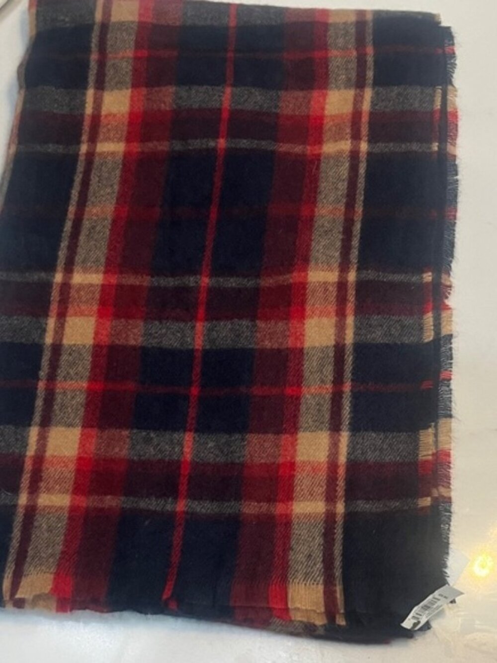 Banana Republic Classic Plaid Scarf in Red and Black